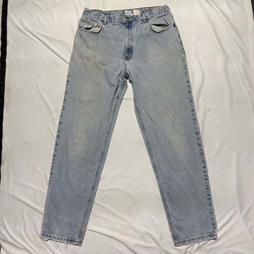 VTG 90s Calvin Klein Jeans Easy Fit Double Stonewash Made in USA Union Tag 33/31